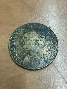 Münze 12 Denier Louis XVI 1794 - 4 Königs Des François - Picture 1 of 2