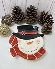 Christmas Holiday East West Distributing Co. Snowman Face Candy Small Dish Plate