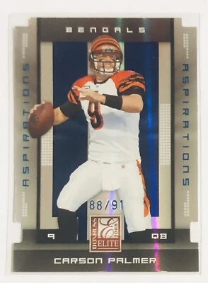 Carson Palmer 2008 Donruss Elite Aspirations Die Cut 88/91 Cincinnati Bengals - Image 1 of 2