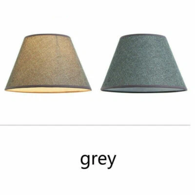 Linen Textured Fabric Lamp Shade Drum Table Ceiling Lampshade Light Cover - Image 1 of 4