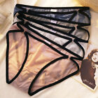 Set Of 5 Womens Sexy String Bikini Panties Knicker Sheer French Ladies Underwear