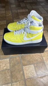 Nike Air Force 1 High Men's YELLOW DN4168 991 Size 13 - Picture 1 of 13