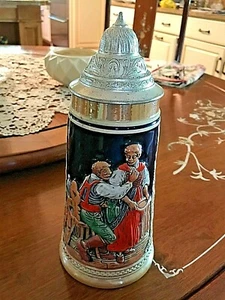 VINTAGE HANDCRAFTED GERMAN BEER STEIN - Picture 1 of 7