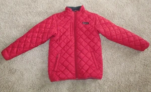 Timberland Kids  Puff Brick Red Quilted Jacket Size L - Picture 1 of 6