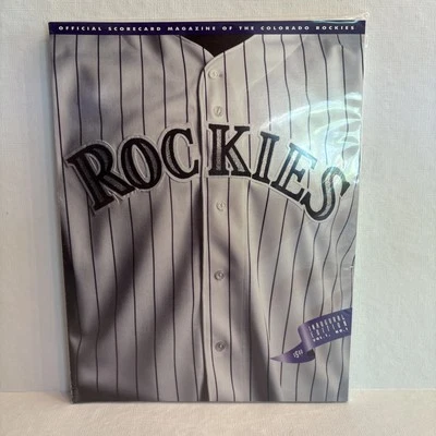 COLORADO ROCKIES inaugural baseball program 1993 scorecard magazine  - Image 1 of 2