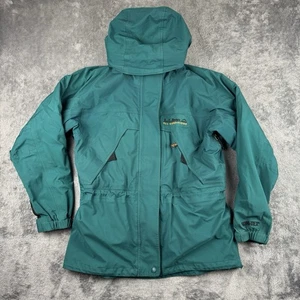 VTG  LL BEAN All Conditions Womens Medium GORE-TEX Hooded Waterproof Rain Jacket - Picture 1 of 16