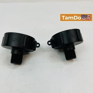 Par de adaptadores de tubería de manguera de plástico negro de 2X3/4" conectores accesorios NUEVO - Imagen 1 de 4