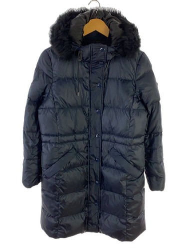 Piumino lungo Coach M poliestere blu navy tinta unita F34152