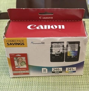 Canon PG-240XL Schwarz & CL-241XL Farbe Tintenpatronen mit hoher Reichweite Neu - Bild 1 von 4