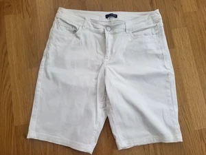 Charles Vögele Damen kurze Hose, Strech Jeans, Shorts, Bermuda, Weiß, Gr. 40 - Bild 1 von 3