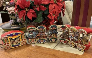 Vintage Mr Christmas Holiday Karussell Sonderedition 1993 Zirkustiere funktioniert! - Bild 1 von 11