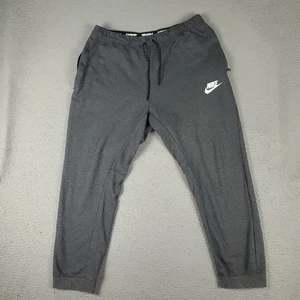 Pantaloni Nike Uomo Taglia XL Grigio Swoosh Track Joggers Felpati - Foto 1 di 10