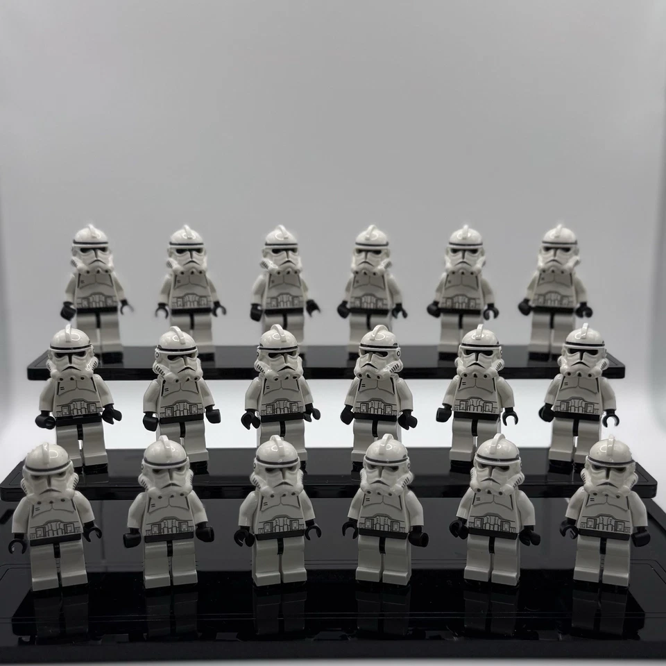 RARO LEGO Star Wars Classic Phase 2 Clone Trooper NOVO Estado Lote Vintage x18 - Imagem 1 de 1