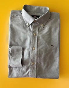Vineyard Men's 100 % Cotton Long Whale Shirt - Size Large -Light Blue - Picture 1 of 5