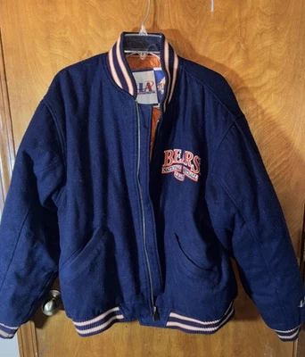 Vintage 90s Chicago Bears Jacket Men’s L~NFL Logo Athletic ~*See Description - Image 1 of 4