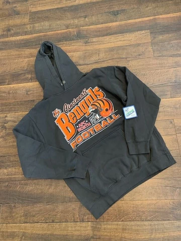 47' brand Vintage Tubular CINCINNATI BENGALS men's hoodie sweatshirt, 2XL, New Cover