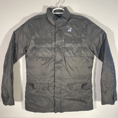 K-Way Down Fill Military Long Jacket Coat Green Women’s Large - Image 1 of 4