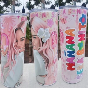 Karol G Mañana Sera Bonito Tumbler in acciaio inox 20 oz nuovo - Foto 1 di 1