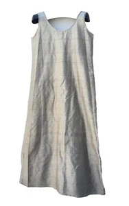 100% Dupani Silk Maxi Long Dress Size Medium Light Green $250 Retail  - Picture 1 of 5