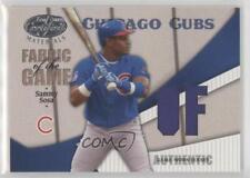 2004 Leaf Certified Materials Fabric of the Game Position /100 Sammy Sosa