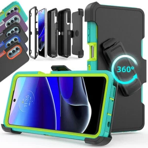 For Motorola Moto G Stylus 5G 2022/2021 Case, Shockproof Belt Clip Holster Cover - Picture 1 of 22