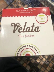 Velata Fun Fondue - Key Lime Curve Fondue Warmer NEW In Box-NEW - Picture 1 of 5