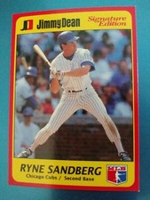1991 JIMMY DEAN  # 6 RYNE SANDBERG , CHICAGO CUBS 