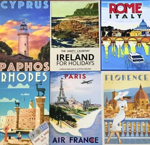 Posters Holiday Prints Wall Art Man Cave Home Décor Destination Countries A43 - Picture 1 of 148