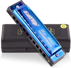 EASTTOP Blues Harmonica Key of C 10Hole 20Tone Diatonic Mouth Organ Gift New Hot - Picture 1 of 26