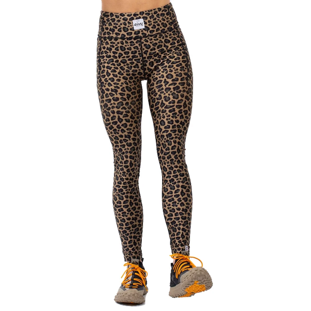Jela London Damen Wetlook Leggings Mit Leopardenmuster – Figurbetont, Dehnbar, Für Freizeit & Party