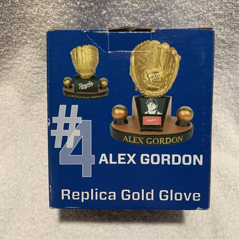 2011 Kansas City Royals Alex Gordon Replica Gold Glove Statue With Original Box Cover