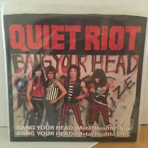 QUIET  RIOT  45  SINGLE  VINYL ,BANG YOUR  HEAD   (  DEMO ) - Picture 1 of 2