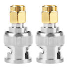2 Pcs BNC Male to SMA Male Type Connector Adapter Test Converters
