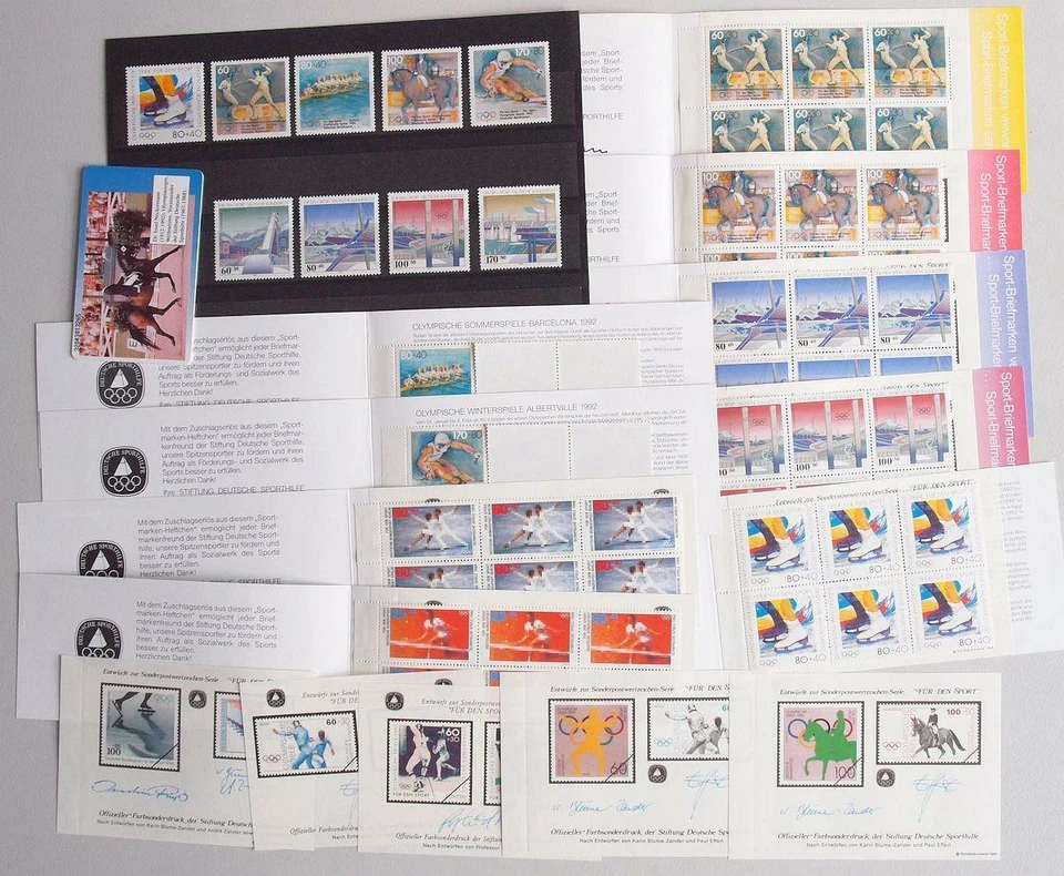 GERMANY 1988-94 OLYMPICS XF MNH** Sets + Sheets + Booklets Collection, Sport - Image 1 of 1