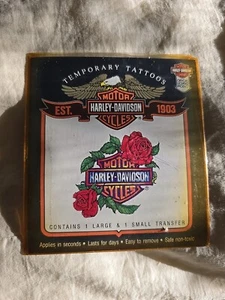 Harley Davidson Rose Tattoos Body Prints Temporary High Gate USA Made - Picture 1 of 5
