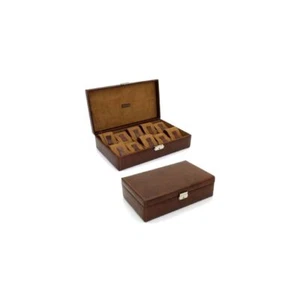 Friedrich 23. Boite 10 montres. , Synthétique. Marron  - Uni -  - Picture 1 of 3