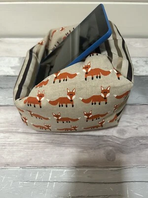 Fox - iPad Pro tablet cushion Beanbag stand holder fits tablets kindle books - Image 1 of 4