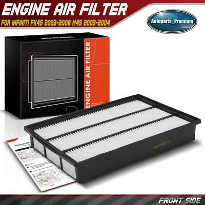 Engine Air Filter for INFINITI FX45 2003-2008 M45 2003-2004 Q45 1990-2006 Rigid - Image 1 of 4