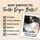 Natural Tumble Dryer Ball Wool for Laundry Drying 100% Pure XL Single