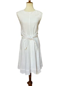 CAbi #5106 Lizzie Kleid Größe 0 weiß Ösen vorne zum Binden ärmellos - Bild 1 von 14