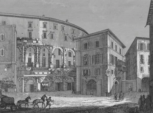 ROM - Marcellustheater - "Avanzi del Teatro di Marcello" Radierung um 1830 - Picture 1 of 2