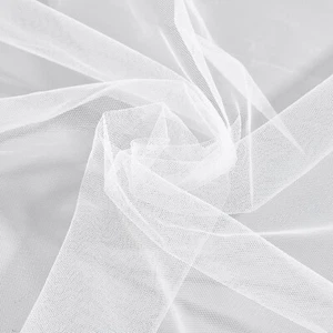 White Netting Fabric Dress Tulle Tutu Underskirt Fairy Mesh Craft Weding Curtain - Picture 1 of 10