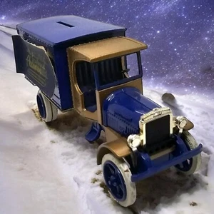 Ertl Eastwood 1925 Kenworth Van Camión Diecast Banco de Monedas Oro Azul SIN LLAVE 1:25 - Imagen 1 de 13