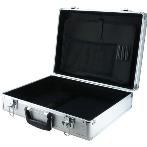 Large Hard Laptop Test Equipment Silver Flight Case Storage Box