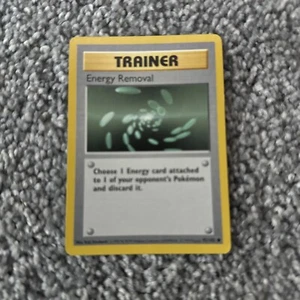 Energy Removal 92/102 Allenatore Set Base Illimitato Comune 1999 Carta Pokemon TCG - Foto 1 di 2