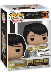 Funko Pop Rocks Elvis Presley Traje Faraón Amazon Diamond Collection #287 - Imagen 1 de 4