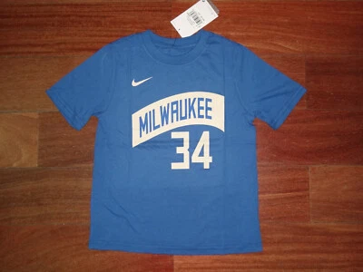 Camiseta Preescolar 4-7 Nike Giannis Antetokounmpo Milwaukee Bucks City Edition Foto 1 de 4