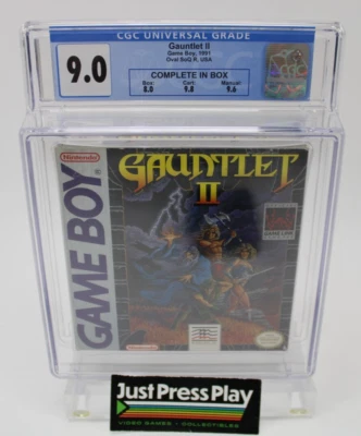 Gauntlet II Nintendo Game Boy 1991 CIB CGC Graded 9.0 w/ 9.8 Cart! - Image 1 of 4