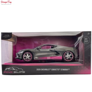 Chevrolet Corvette Stingray 2020 Jada 1/24 34848 Pink Slips gris y rosa - Imagen 1 de 1