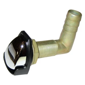 PERKO CHROME PLATED ZINC GAS TANK VENT W/ SWIVEL ELBOW - Picture 1 of 1